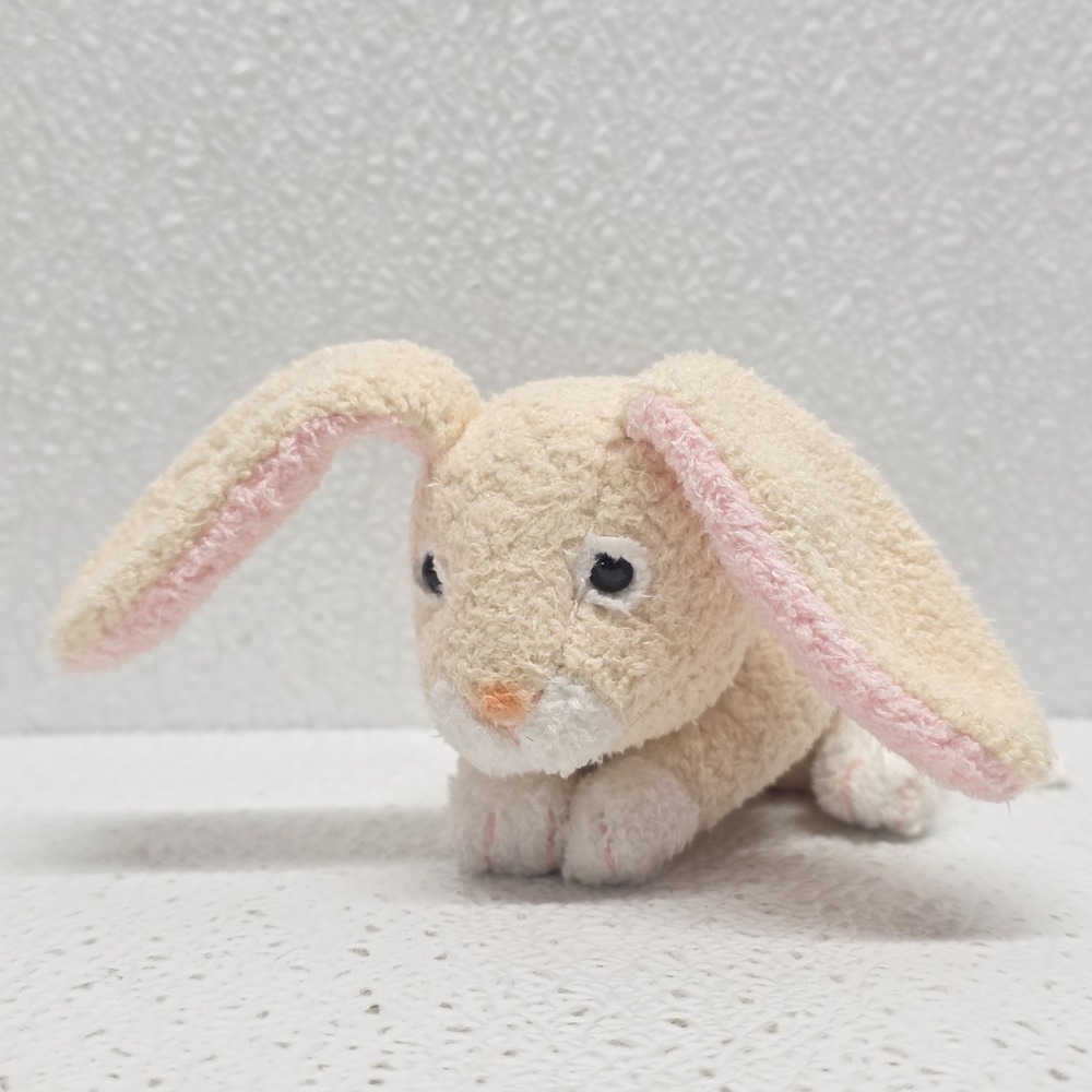 Russ Berrie Egbert White Cream Bunny Rabbit Mini Chamois 5" Plush Luv Pets